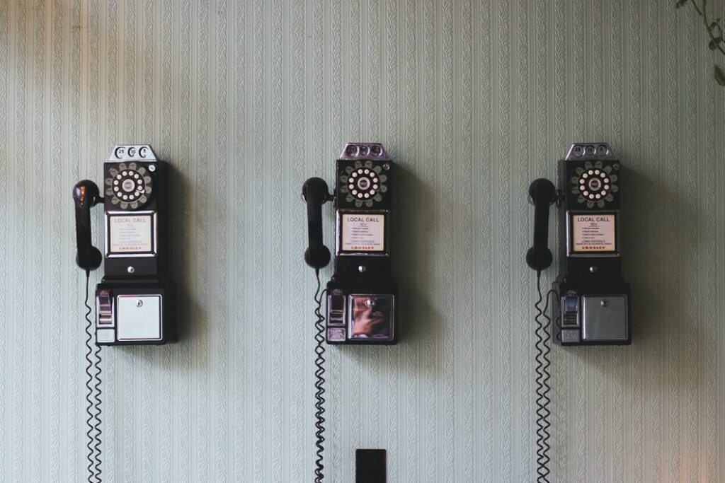 phones on the wall