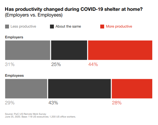 PwC Survey Return to Work After Covid-19 Productivity